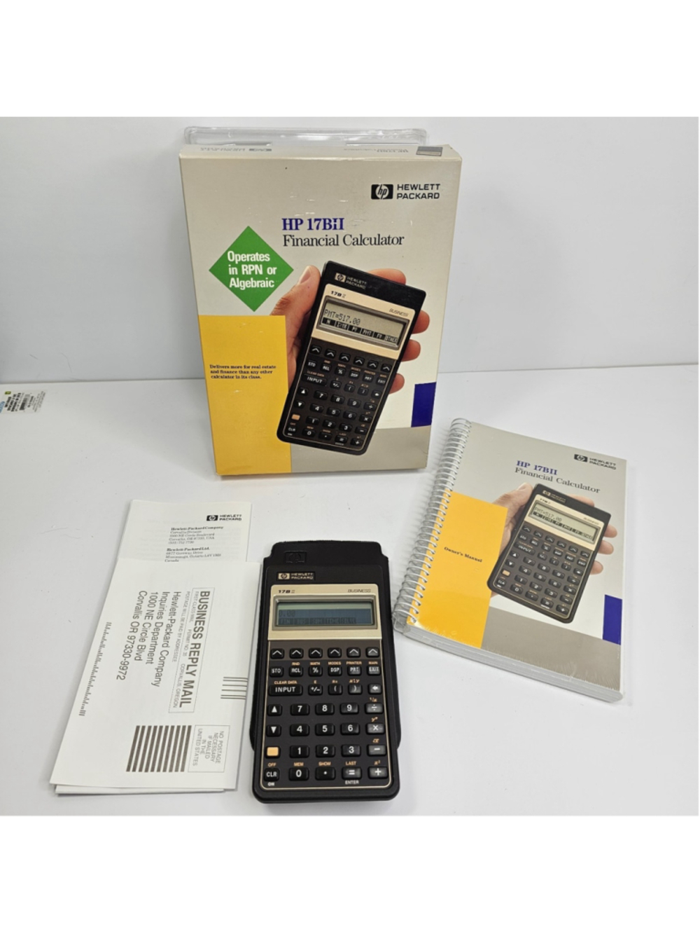 HP 17bll Financial Calculator Open Box Working New Batteries